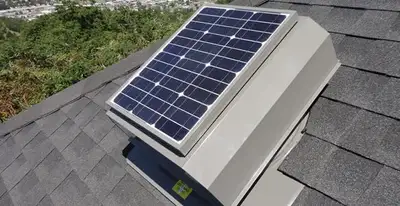 attic fan installation services with energy-efficient roof-mounted ventilation system in Sacramento, CA