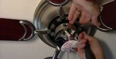 Ceiling fan installation with electrical wiring and mounting by professional electrician in Sacramento, CA