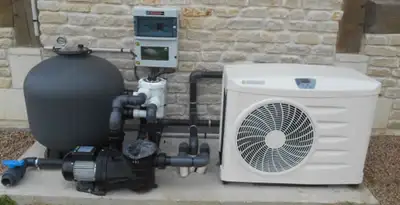 electric heater installation services with connected outdoor heating system equipment in Sacramento, CA