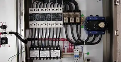 Electrical panel installation with organized circuit breakers and wiring in Sacramento, CA