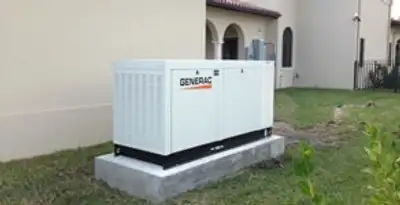 generator installation service showing standby generator professionally installed for residential power backup in Sacramento, CA