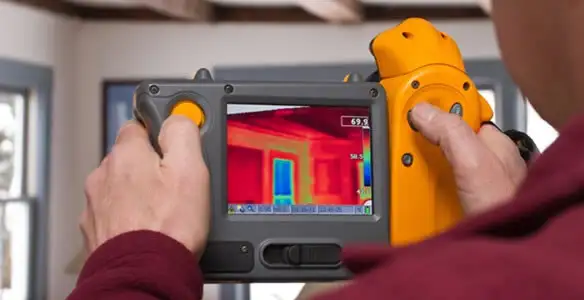 home energy audit service capturing thermal readings to analyze insulation and electrical efficiency in Sacramento, CA