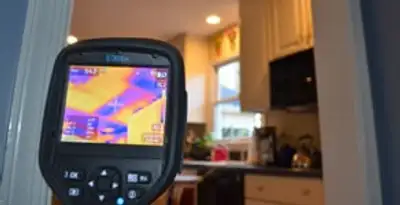 home energy audit service using thermal imaging to evaluate electrical efficiency inside a home in Sacramento, CA