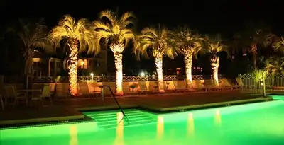 landscape lighting installation services illuminating outdoor recreational areas in Sacramento, CA