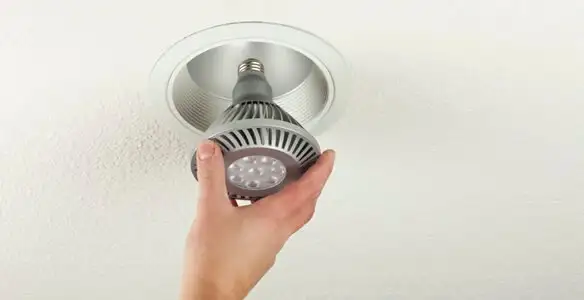 lighting installation service featuring recessed ceiling light installed by licensed professionals in Sacramento, CA