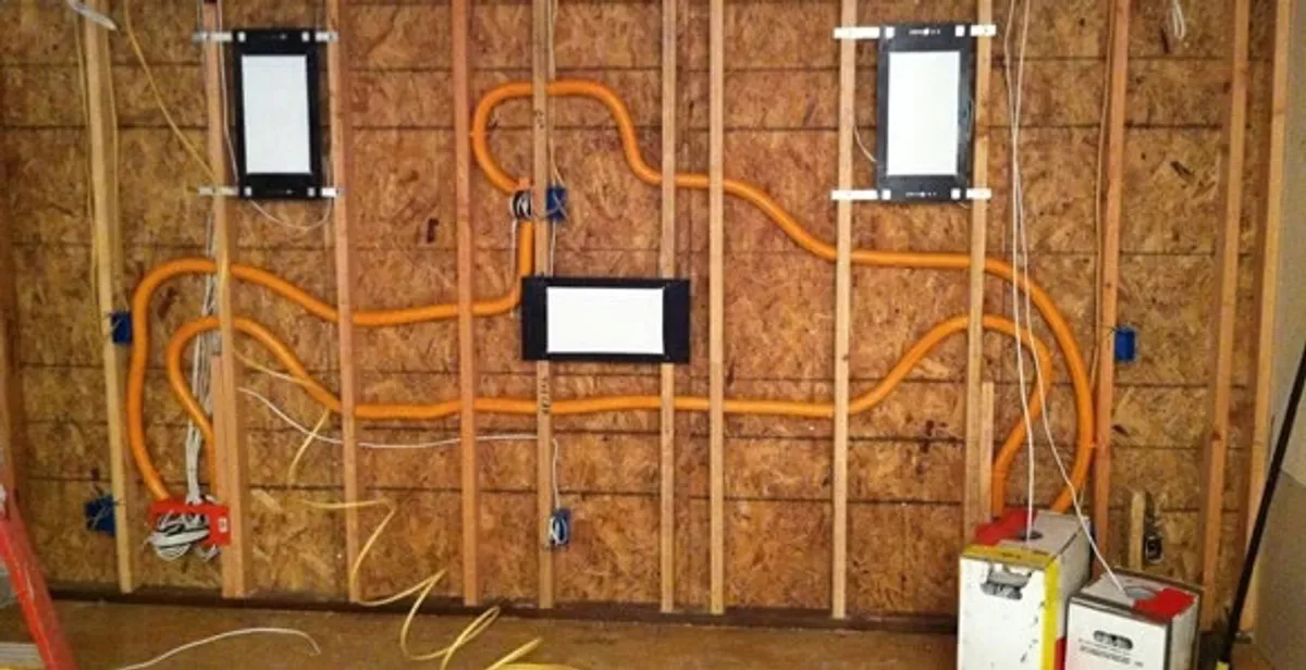 new construction wiring project displaying complete electrical system layout installed by professionals in Sacramento, CA