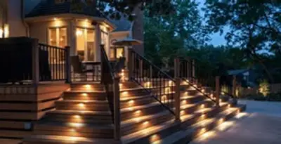 Residential electrician installing outdoor lighting for home safety in Sacramento, CA
