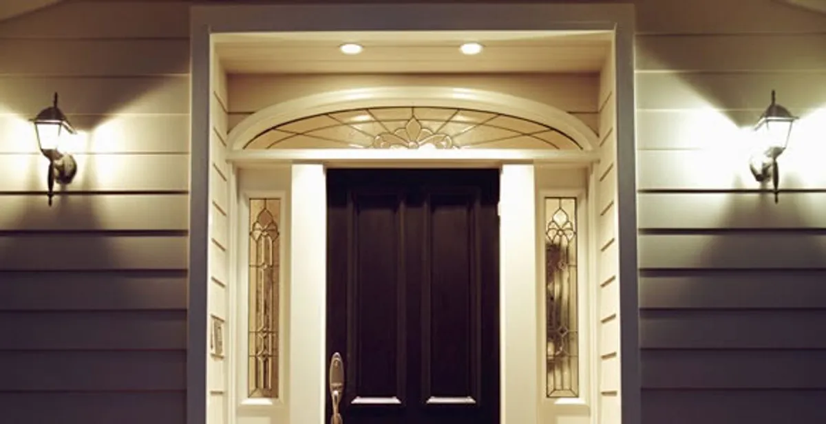 security light installation services with professionally installed entryway lighting in Sacramento, CA