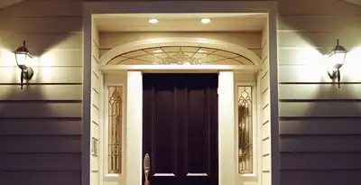 security light installation services with professionally installed entryway lighting in Sacramento, CA